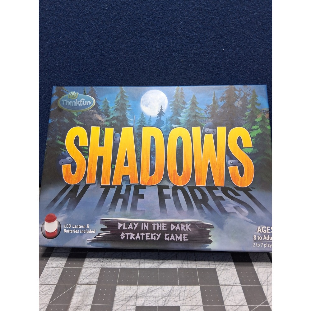 ThinkFun Shadows In The Forest Board Game Blue Strategy Play In The Dark 1052
